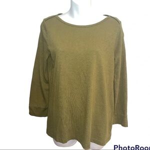 J. Crew Olive Long Sleeve Women's Tee